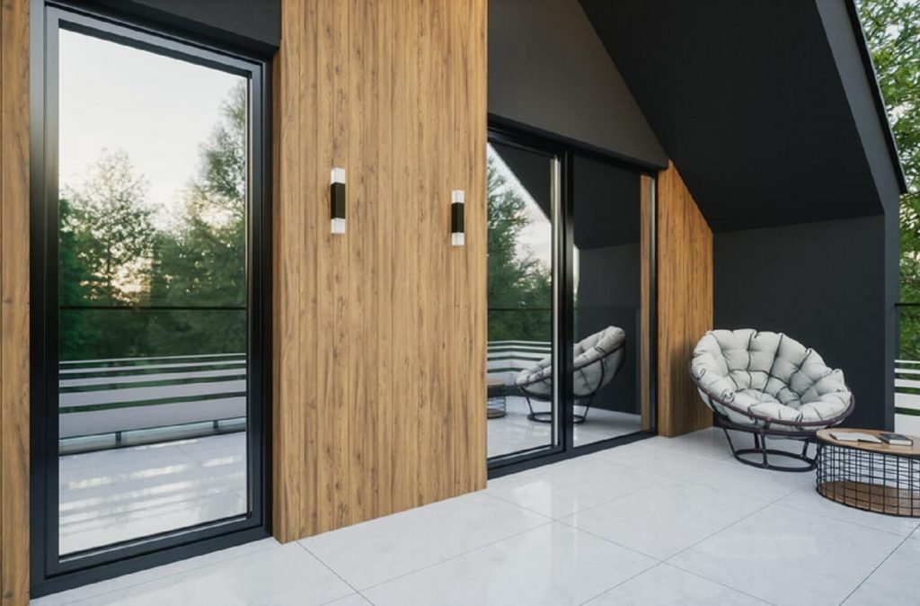 Kunststoff-Aluminium Fenster Außenansicht